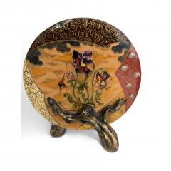 Art Nouveau glazed earthenware vase by E Galle - 4683014