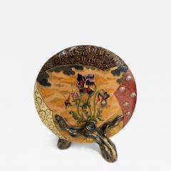 Art Nouveau glazed earthenware vase by E Galle - 4683046