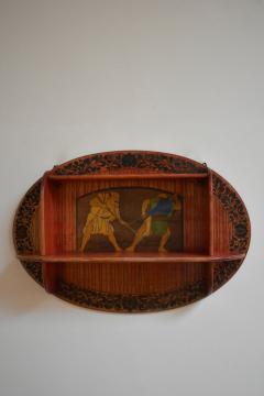 Art Nouveau mural bookcase 1900s  - 4695784