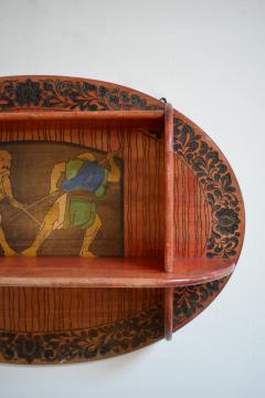 Art Nouveau mural bookcase 1900s  - 4695785