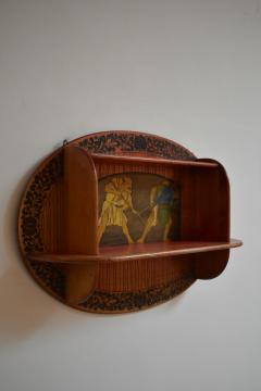 Art Nouveau mural bookcase 1900s  - 4695788