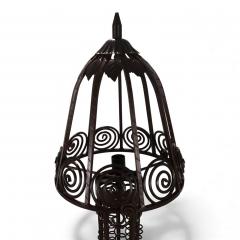 Art Nouveau wrought iron floor lamp 1920 - 4742012