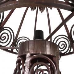 Art Nouveau wrought iron floor lamp 1920 - 4742018