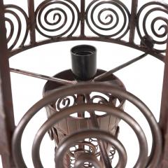 Art Nouveau wrought iron floor lamp 1920 - 4742019