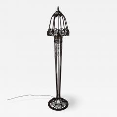 Art Nouveau wrought iron floor lamp 1920 - 4742112