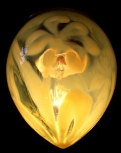 Art Noveau Uranium Vaseline Glass Lantern 1910 1920s - 1548706