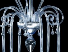 Art deco blown glass chandelier by Rioda  - 3152005