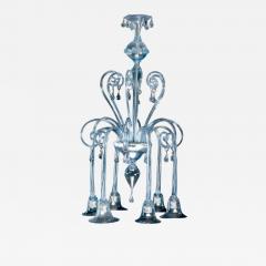 Art deco blown glass chandelier by Rioda  - 3152521