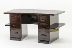 Art deco curved 6 drawer desk - 948638