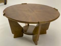 Art deco superb round coffee table - 1536154