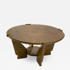Art deco superb round coffee table - 1537413