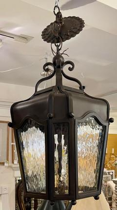 Arte De Mexico Wrought Iron Spanish Colonial Lantern Chandelier - 2163989