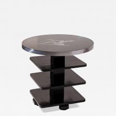 Arte deco occasional table with glass top Italy 1930s - 4355124