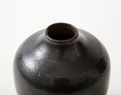 Arthur Andersson Arthur Andersen Black Wall kra Vase Sweden c 1950 signed WA - 3106232