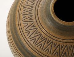 Arthur Andersson Arthur Andersson Large Incised Floor Vase Sweden Wall kra c 1950s signed - 3838681