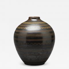 Arthur Andersson Monumental Vase with Carved Ornaments by Arthur Andersson for Wall kra - 1085016