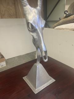 Arthur Court 1970s Arthur Court Aluminum Gazelle Sculpture - 4114824
