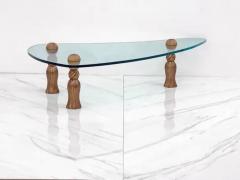 Arthur Court Arthur Court Biomorphic Glass Tassel Coffee Table - 3175818