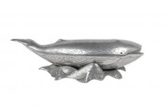 Arthur Court Arthur Court Pewter Whale shaped Covered Tureen Ice Bucket on Stand - 4453360