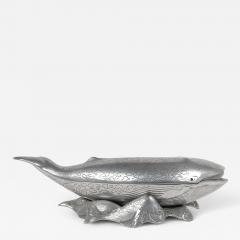 Arthur Court Arthur Court Pewter Whale shaped Covered Tureen Ice Bucket on Stand - 4454444