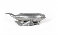 Arthur Court Arthur Court Pewter Whale shaped Covered Tureen Ice Bucket on Stand - 4454449