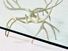 Arthur Court Cast Aluminum Antler Coffee Table 1970 - 4311081