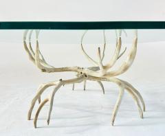 Arthur Court Cast Aluminum Antler Coffee Table 1970 - 4311082