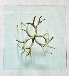 Arthur Court Cast Aluminum Antler Coffee Table 1970 - 4311084