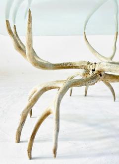 Arthur Court Cast Aluminum Antler Coffee Table 1970 - 4311085