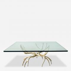 Arthur Court Cast Aluminum Antler Coffee Table 1970 - 4311458