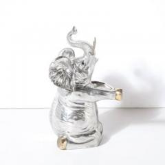 Arthur Court Mid Century Aluminum Brass Sculptural Elephant Wine Cooler Signed Arthur Court - 4489956