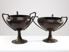 Arthur Dixon Arthur Dixon Birmingham Guild of Handicraft 2 hand hammered copper centre pieces - 4187262