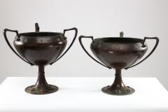 Arthur Dixon Arthur Dixon Birmingham Guild of Handicraft 2 hand hammered copper centre pieces - 4187263