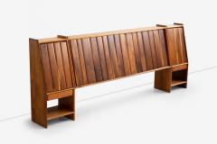 Arthur Espenet Carpenter Arthur Carpenter Espenet King Sized Oiled Walnut Headboard 1972 - 4329466