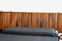 Arthur Espenet Carpenter Arthur Carpenter Espenet King Sized Oiled Walnut Headboard 1972 - 4329469