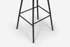 Arthur Espenet Carpenter Arthur Espenet Carpenter Unique Stool Walnut and Steel circa 1965  - 3855696