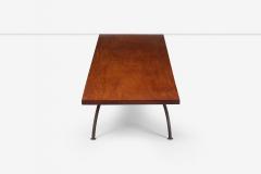 Arthur Espenet Carpenter Arthur Espenet Carpenter Wrought Iron Coffee Table in Narra Wood 1960 - 4140048
