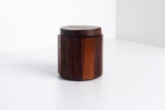 Arthur Espenet Carpenter Studio Craft Solid Rosewood Lidded Box in the Style of Arthur Espenet Carpenter - 4240866
