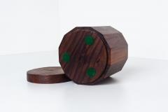 Arthur Espenet Carpenter Studio Craft Solid Rosewood Lidded Box in the Style of Arthur Espenet Carpenter - 4240873