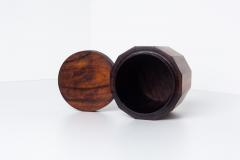 Arthur Espenet Carpenter Studio Craft Solid Rosewood Lidded Box in the Style of Arthur Espenet Carpenter - 4240874