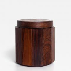 Arthur Espenet Carpenter Studio Craft Solid Rosewood Lidded Box in the Style of Arthur Espenet Carpenter - 4241890