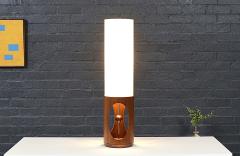 Arthur Jacobs Arthur Jacobs Korina Wood Cylinder Table Lamp for Modeline of California - 4581176