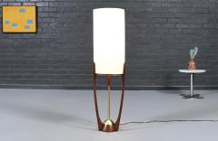 Arthur Jacobs Arthur Jacobs Sculpted Korina Wood Floor Lamp for Modeline of CA - 4694260