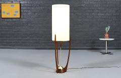 Arthur Jacobs Arthur Jacobs Sculpted Korina Wood Floor Lamp for Modeline of CA - 4694261