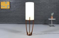 Arthur Jacobs Arthur Jacobs Sculpted Korina Wood Floor Lamp for Modeline of CA - 4694262