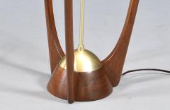 Arthur Jacobs Arthur Jacobs Sculpted Korina Wood Floor Lamp for Modeline of CA - 4694265