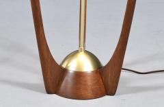 Arthur Jacobs Arthur Jacobs Sculpted Korina Wood Floor Lamp for Modeline of CA - 4694266