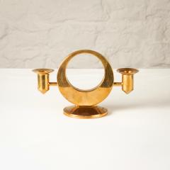 Arthur Pettersson Brass Candle Holder by Arthur Pe Kolb ck Sweden 1960s - 2868657