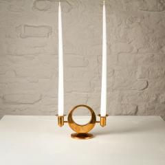 Arthur Pettersson Brass Candle Holder by Arthur Pe Kolb ck Sweden 1960s - 2868662