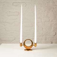 Arthur Pettersson Brass Candle Holder by Arthur Pe Kolb ck Sweden 1960s - 2868679